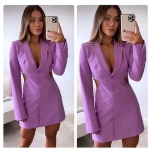 Zara Cut Out Blazer Dress